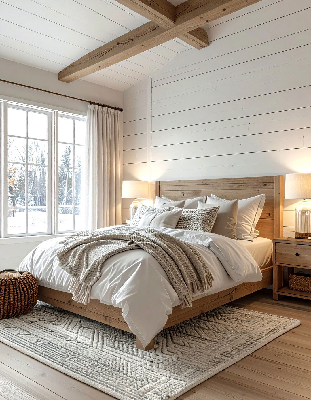 Modern Farmhouse Wood Sconce - 30 bedroom sconce ideas