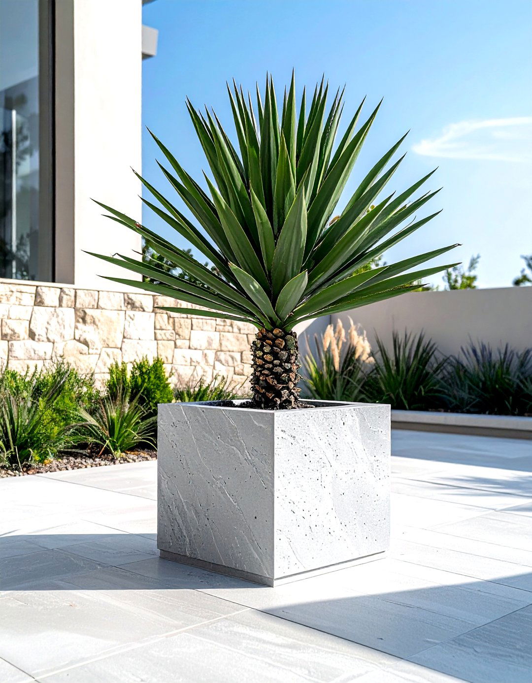 Modern Fiberstone Planter - 30 decorative planter ideas