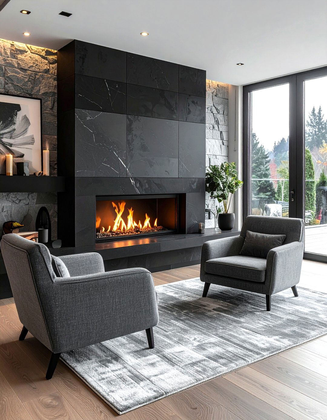 Modern Fireplace - 30 relaxing decor ideas