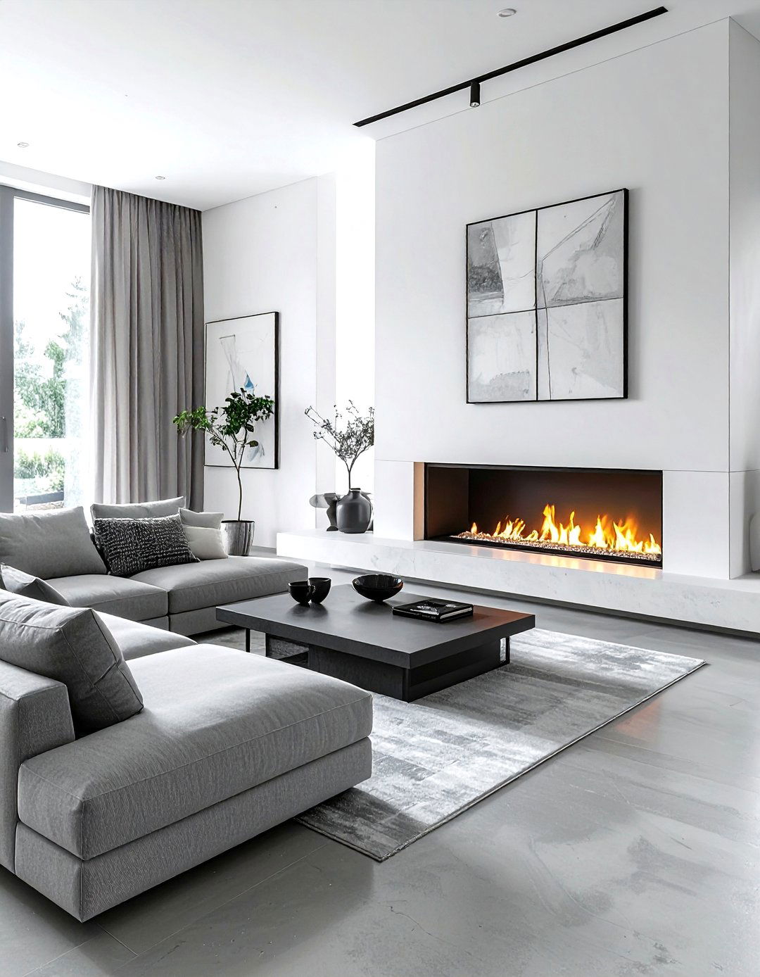 Modern Fireplace - 30 sophisticated decor ideas