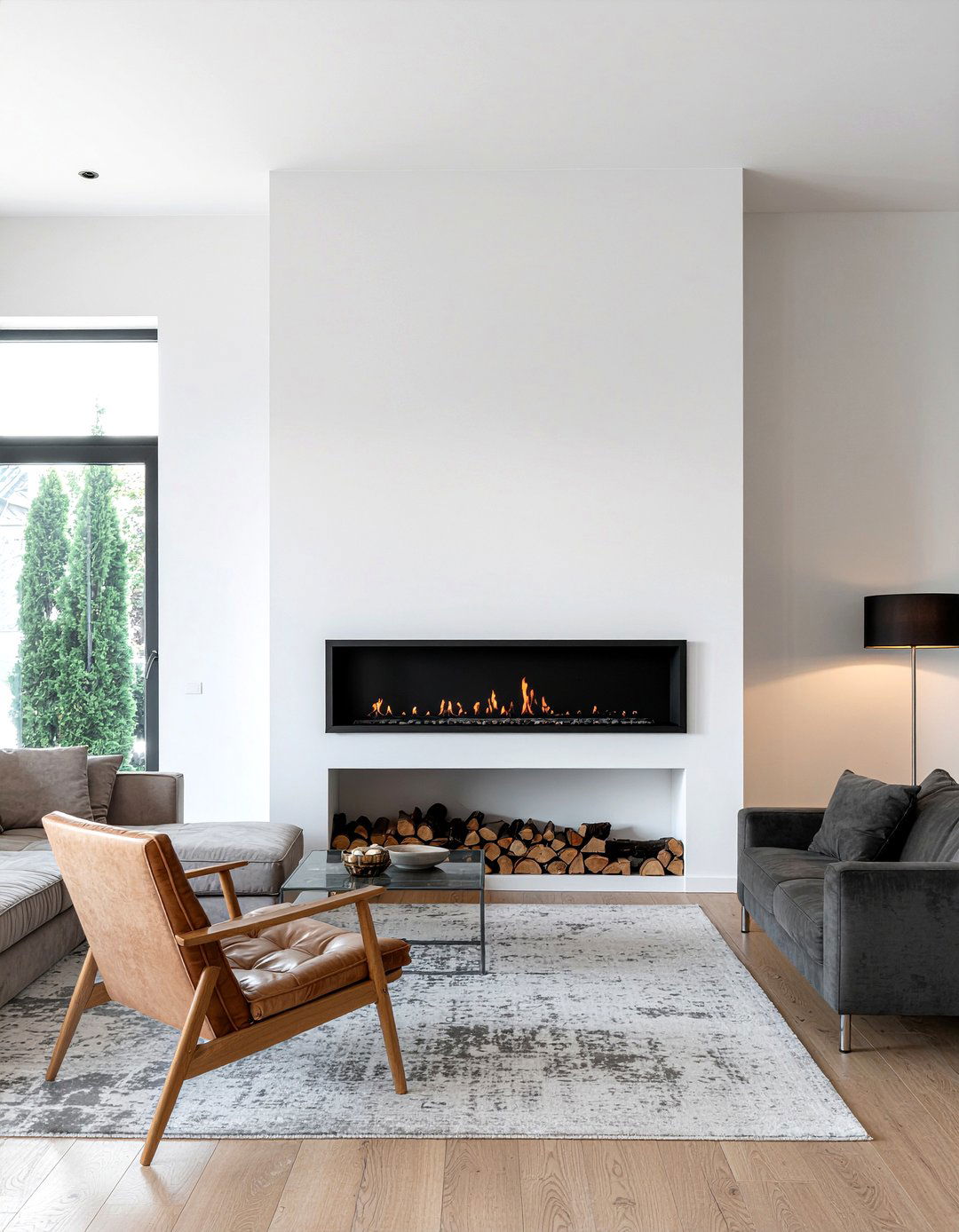 Modern Fireplace - 30 spacious living room ideas