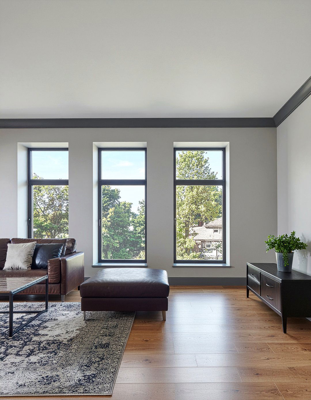 Modern Flat Molding - 30 living room crown molding ideas