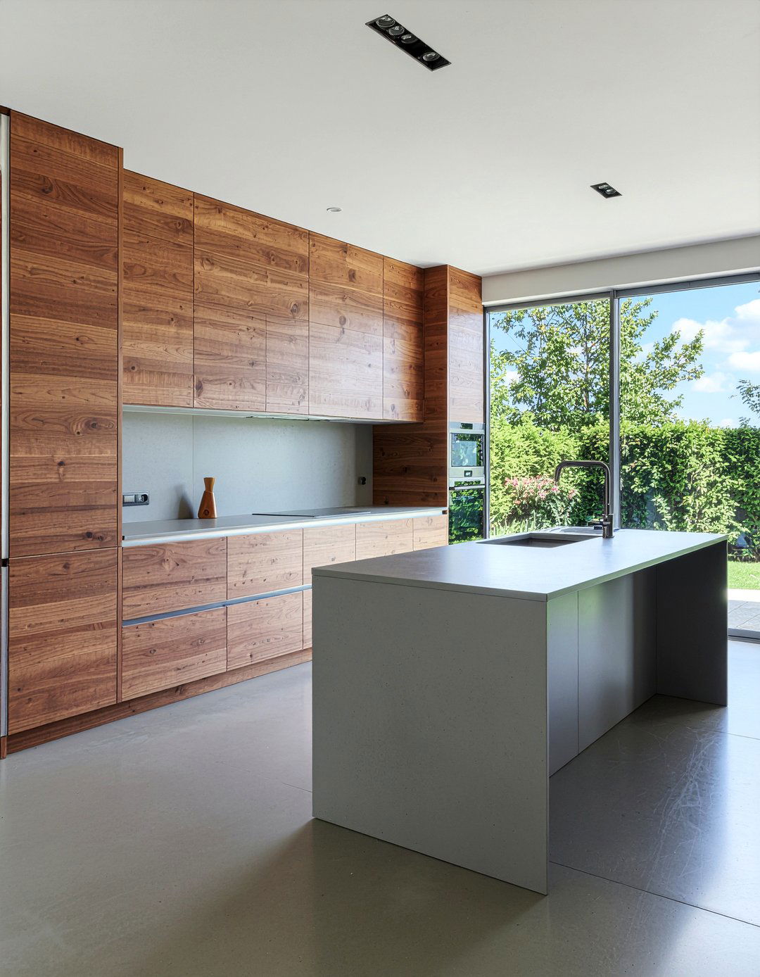 Modern Flat Panel Kitchen - 30 panel-ready refrigerator kitchen ideas