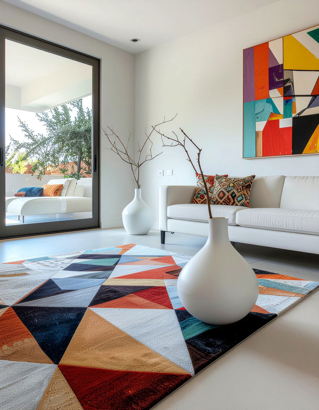 Modern Geometric Floor Vase - 30 floor vase ideas