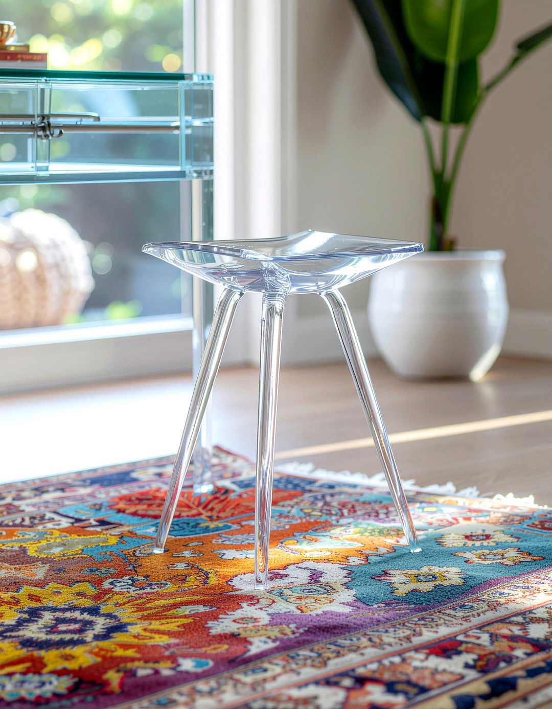 Modern Ghost Stool - 30 bedroom vanity stools