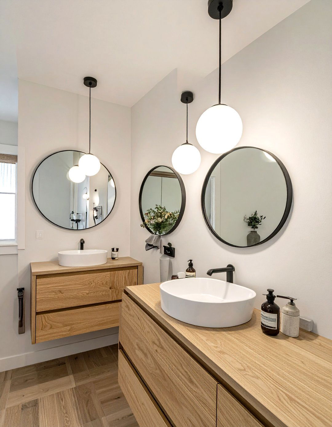 Modern Globe Lighting - 30 bathroom ambient lighting ideas