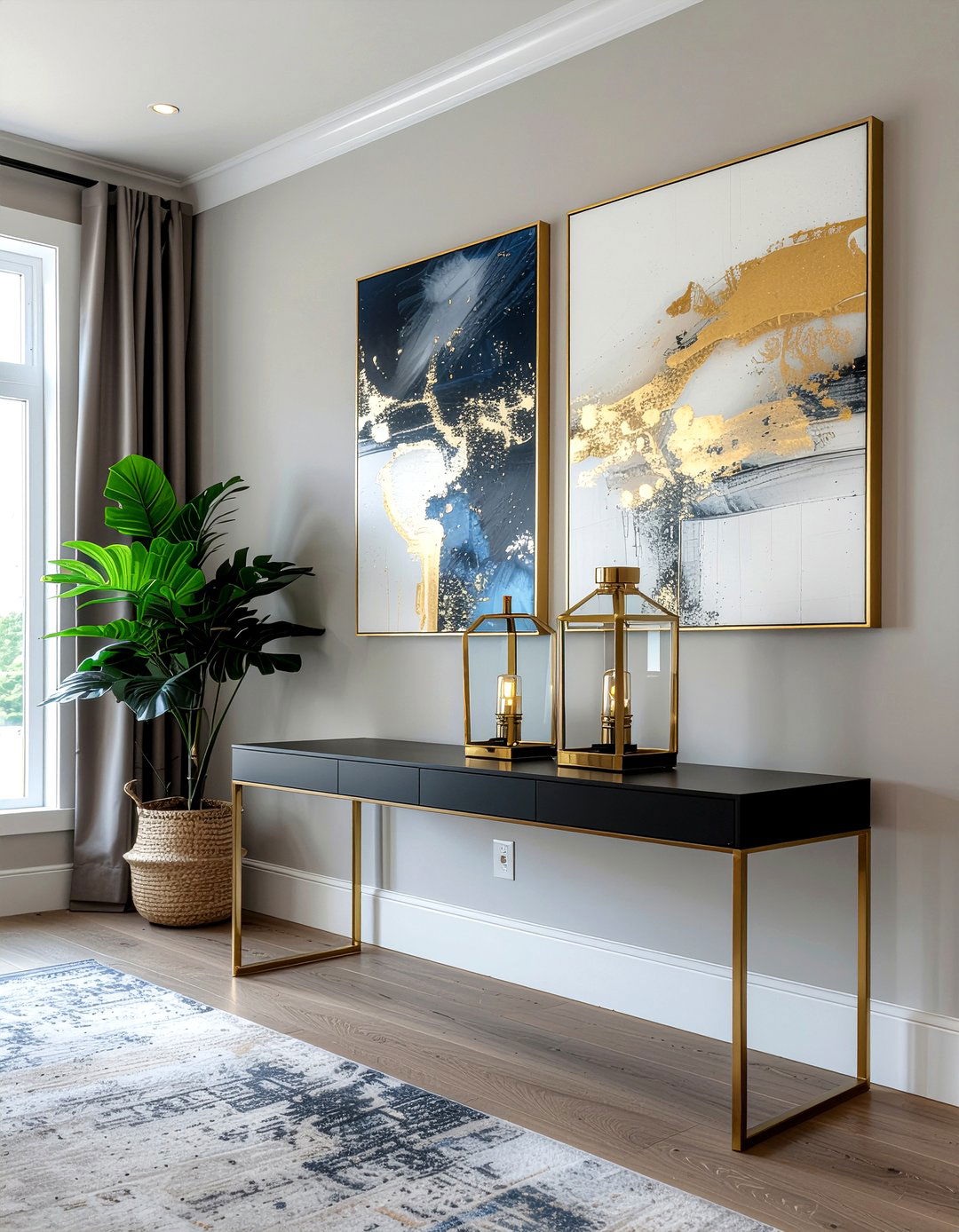 Modern Gold Lantern - 30 lantern decor ideas