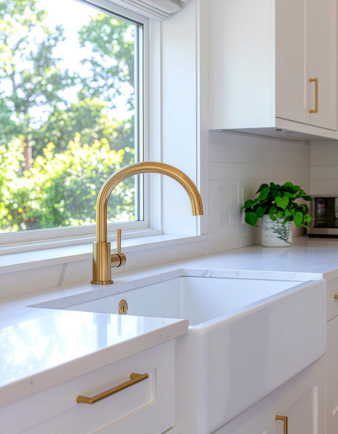 Modern Gold Touchless Faucet - 30 gold kitchen faucet ideas