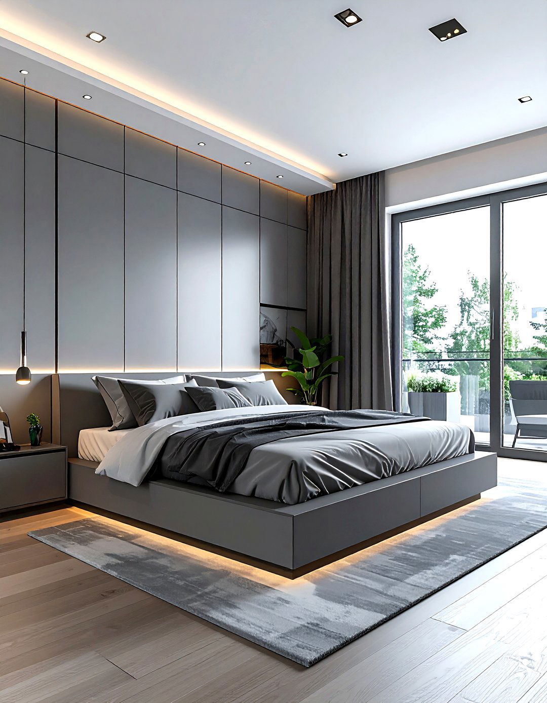 Modern Gray Bedroom - 30 gray bedroom ideas