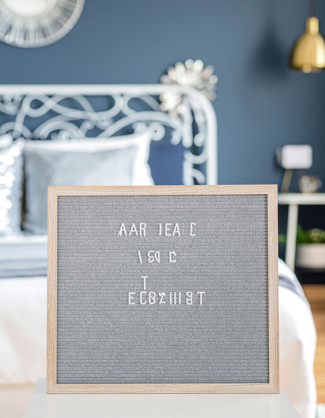 Modern Gray Felt Letter Board - 30 bedroom letter boards