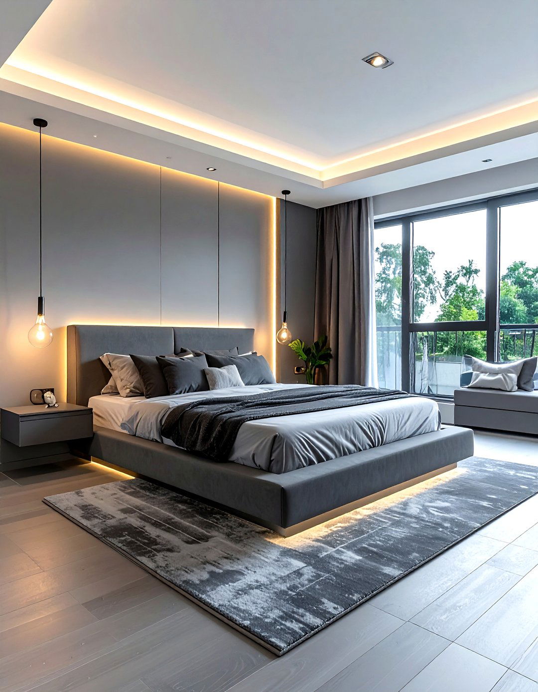 Modern Gray Master Bedroom - 30 modern gray bedroom ideas