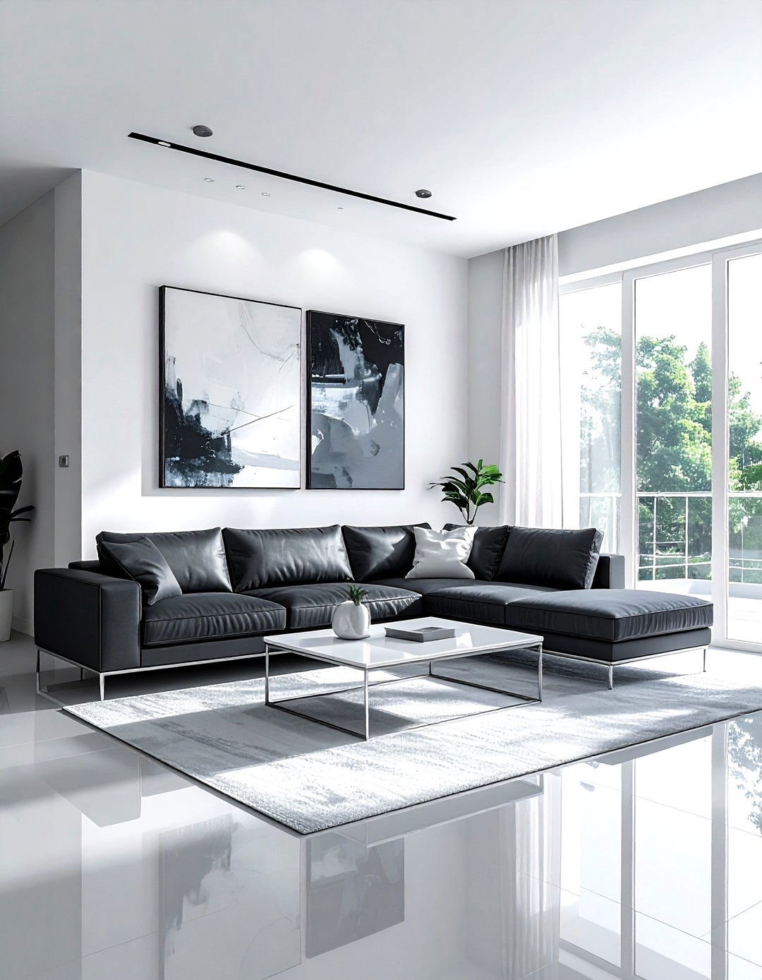 Modern Grey And White Living Room - 30 grey and white living room ideas