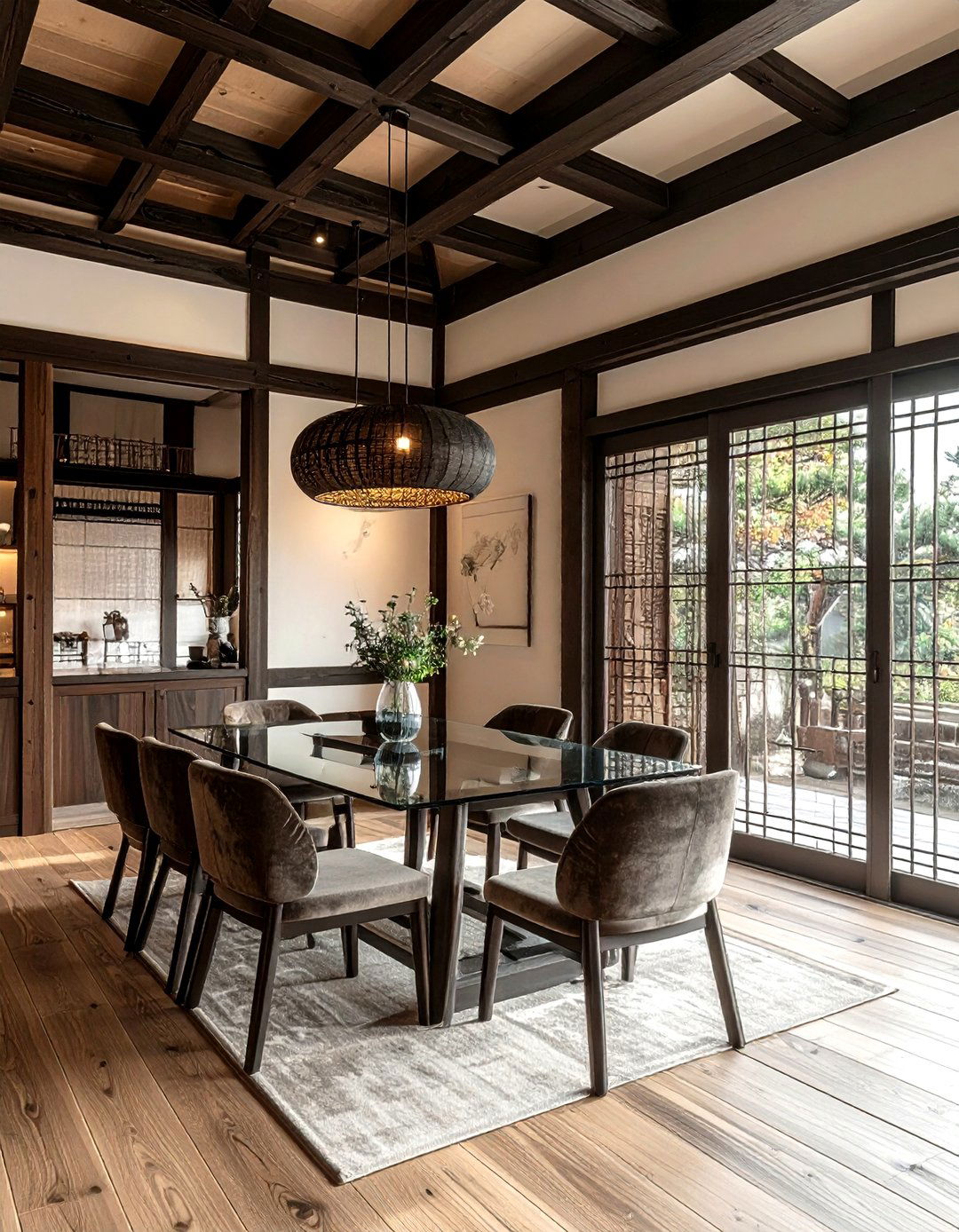 Modern Hanok Dining Area - 30 Korean dining room ideas