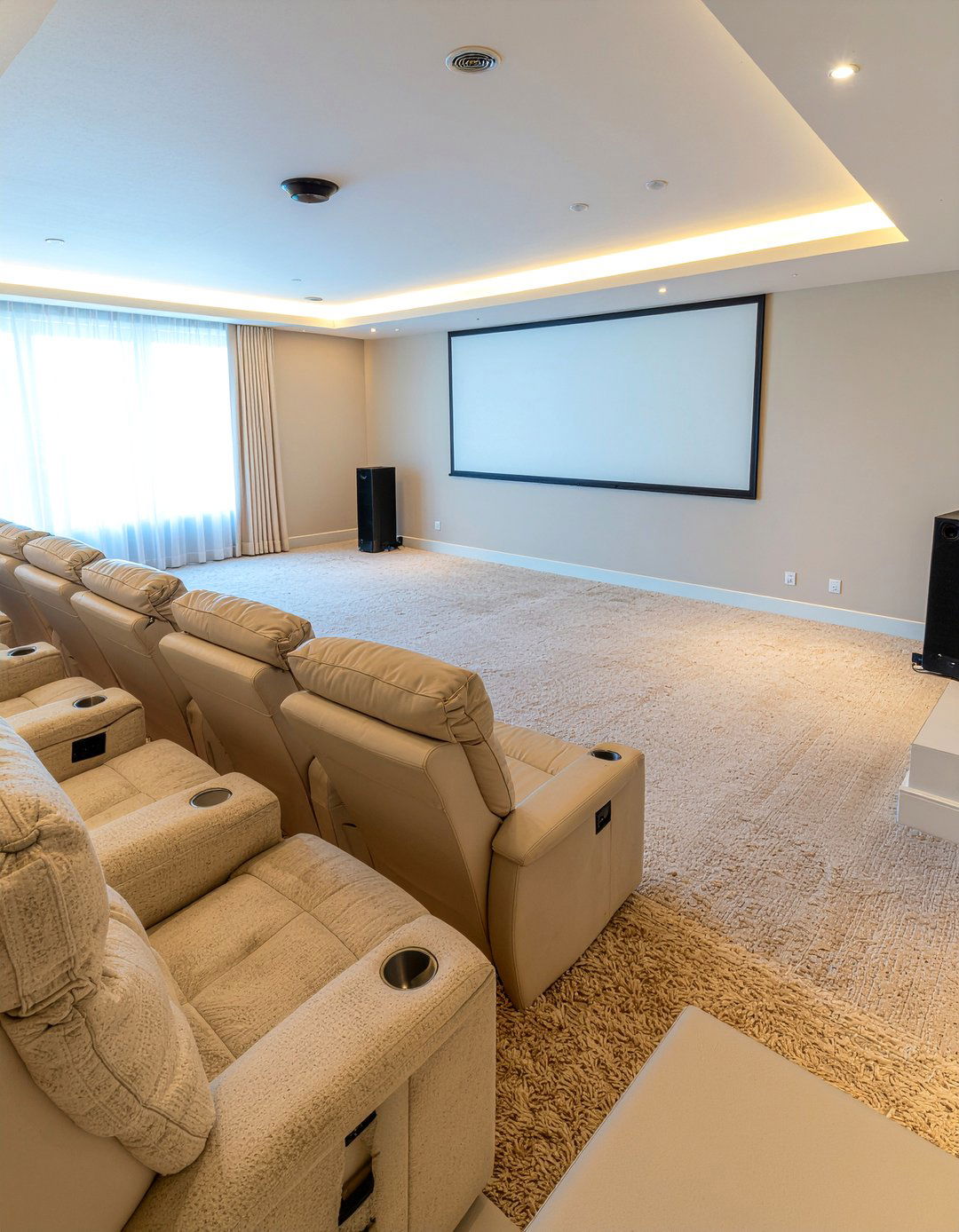 Modern Home Theater Seating - 30 living room surround sound ideas