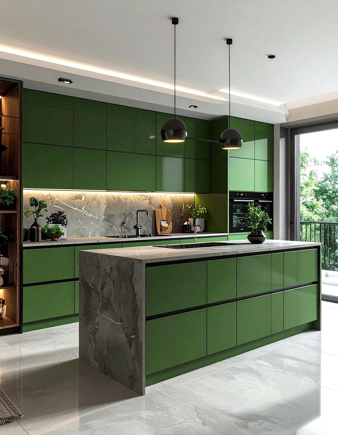 Modern Hunter Green Kitchen - 30 hunter green kitchen ideas