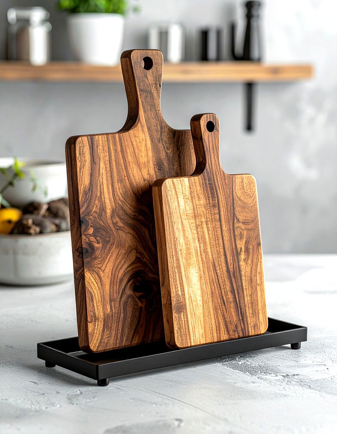 Modern Kitchen Cutting Board Stand - 30 kitchen cutting board display ideas