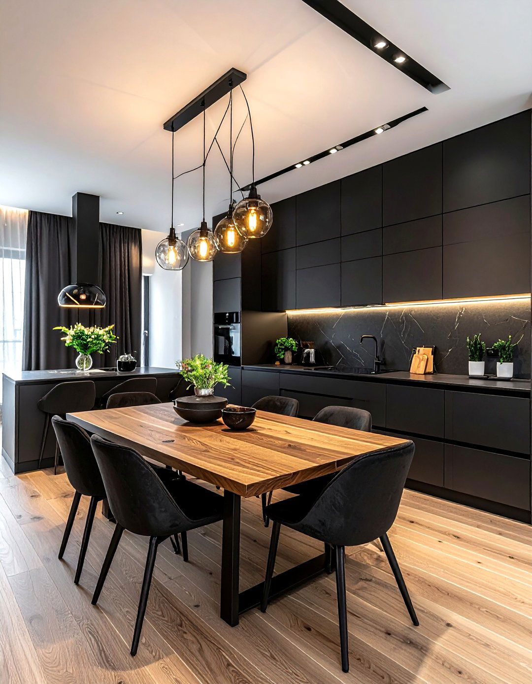 Modern Kitchen Dining Space - 30 dining room kitchen combo ideas