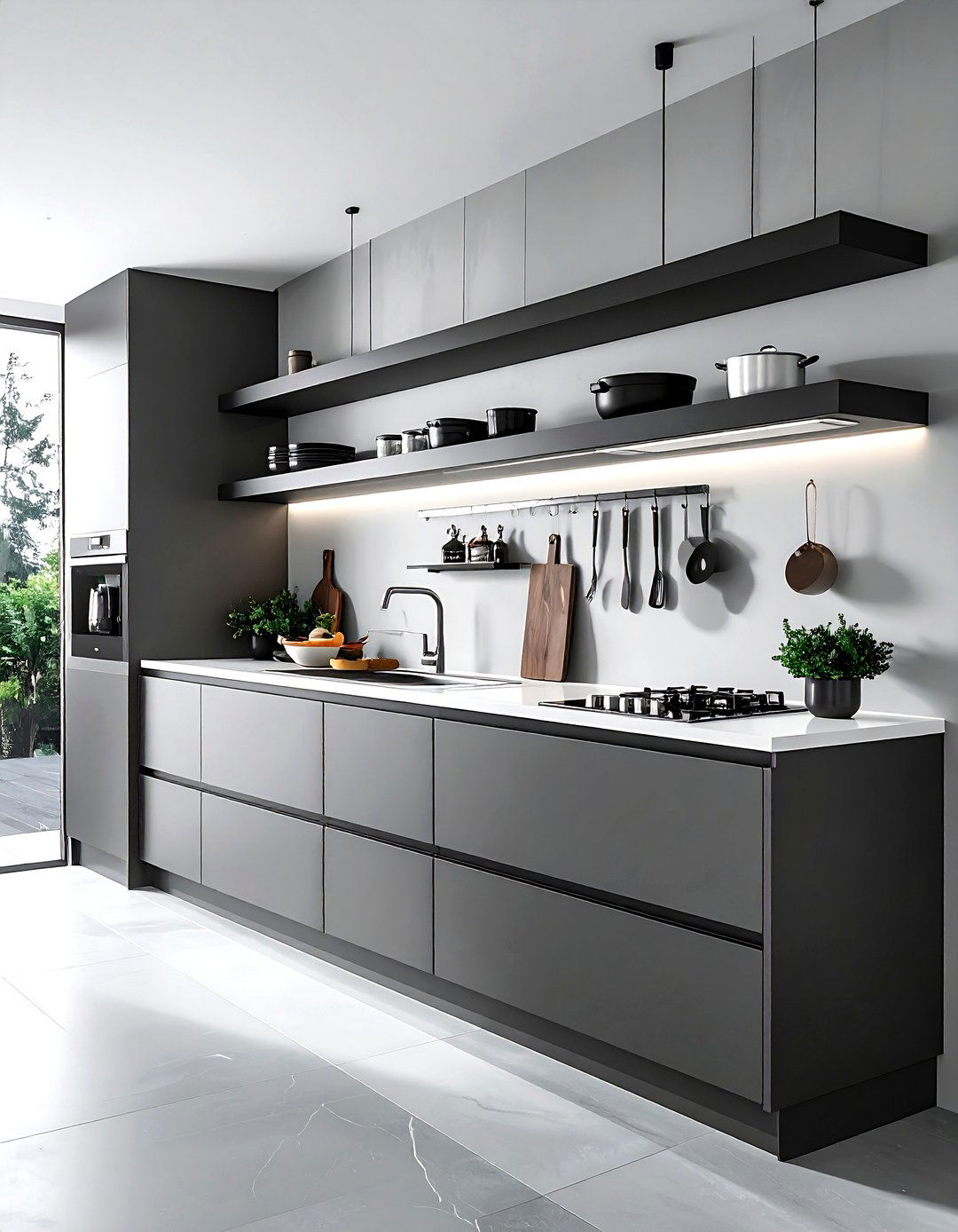 Modern Kitchen Floating Shelves - 30 floating shelf kitchen ideas