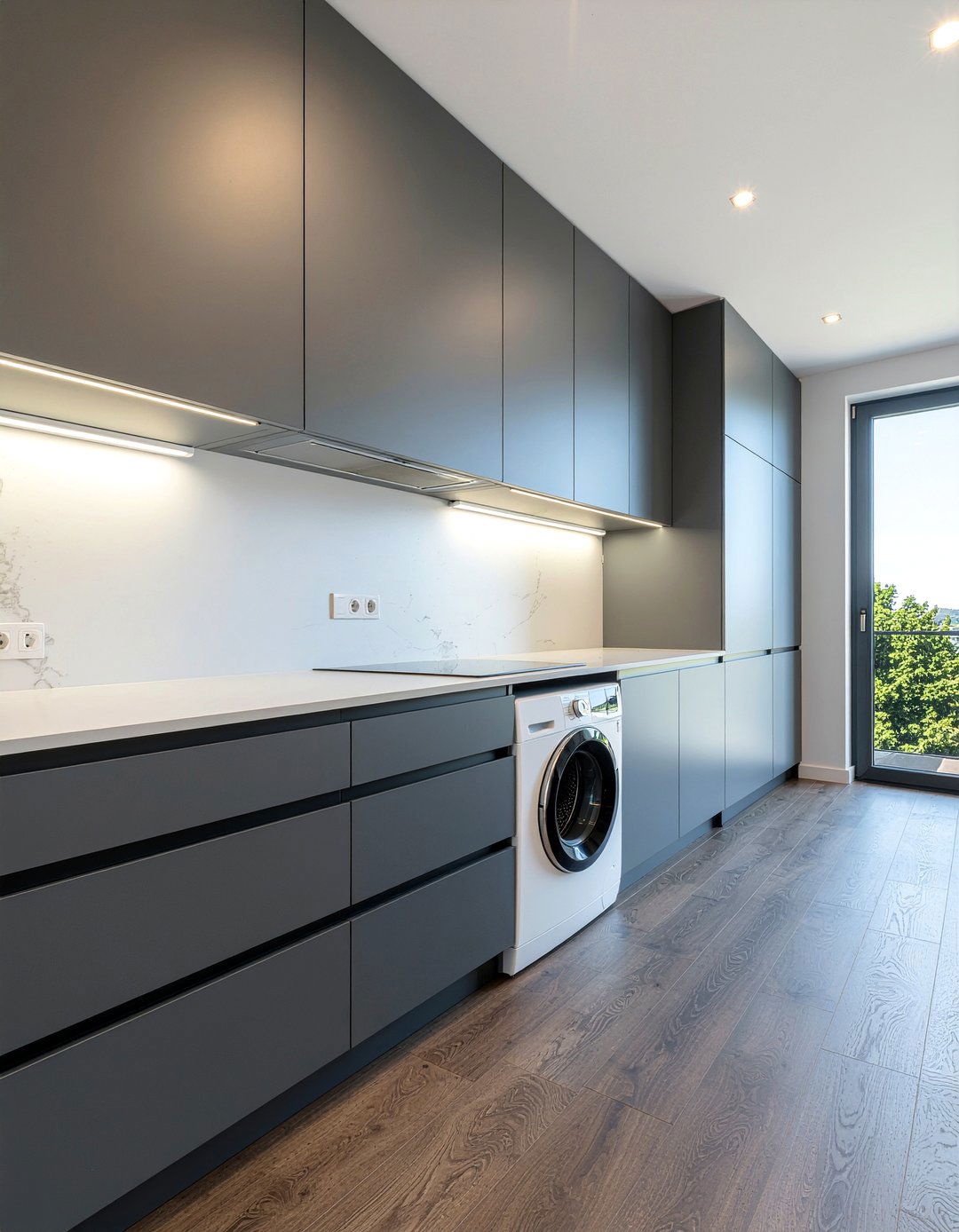 Modern Kitchen Laundry Closet - 30 kitchen laundry combo ideas