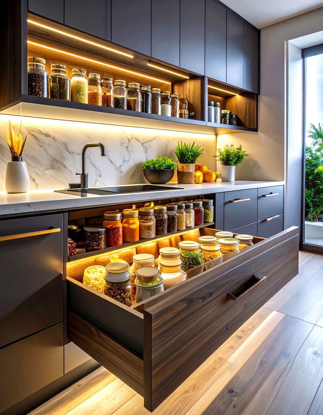 Modern Kitchen Spice Organization - 30 spice drawer kitchen ideas