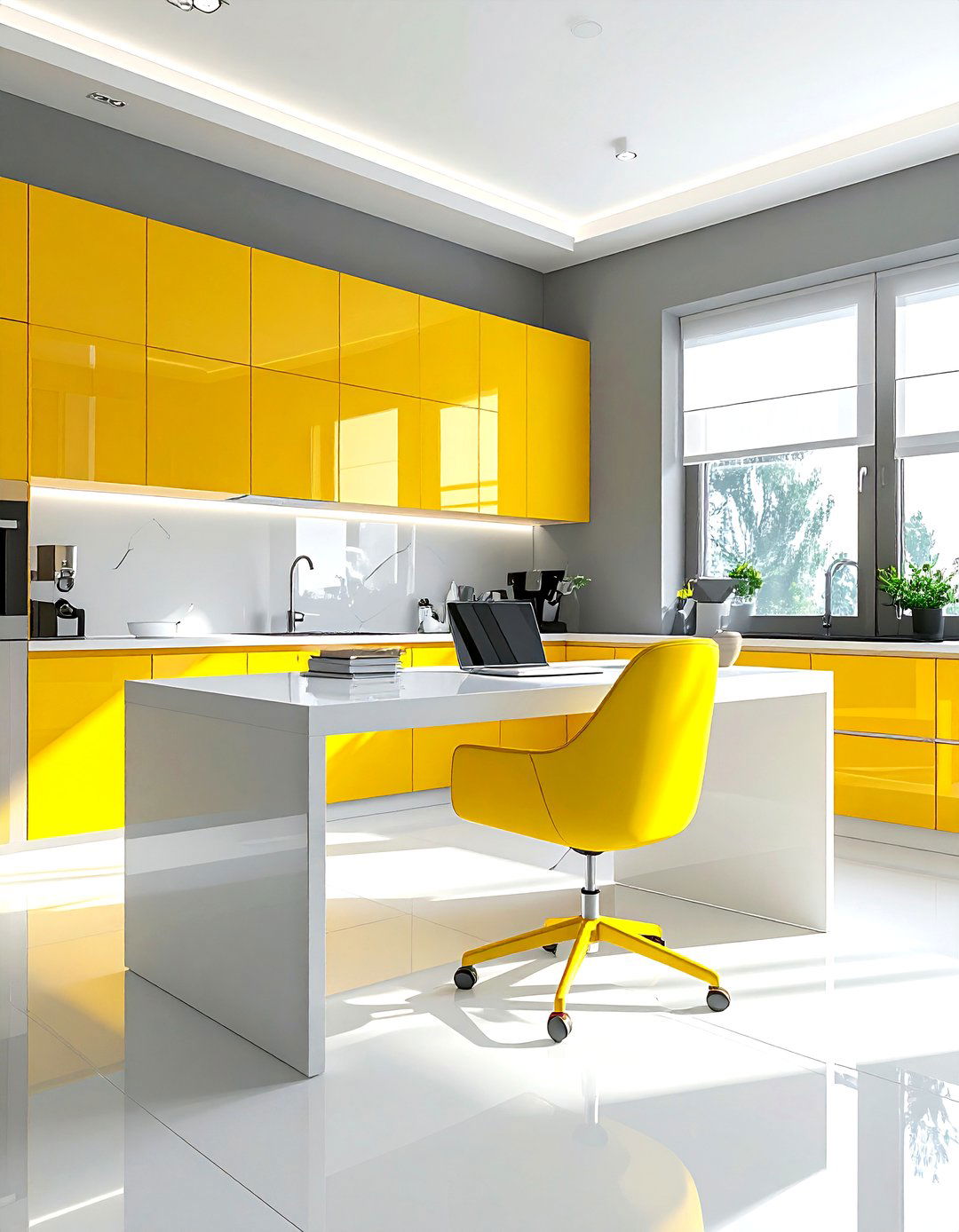 Modern Kitchen Study - 30 kitchen homework station ideas