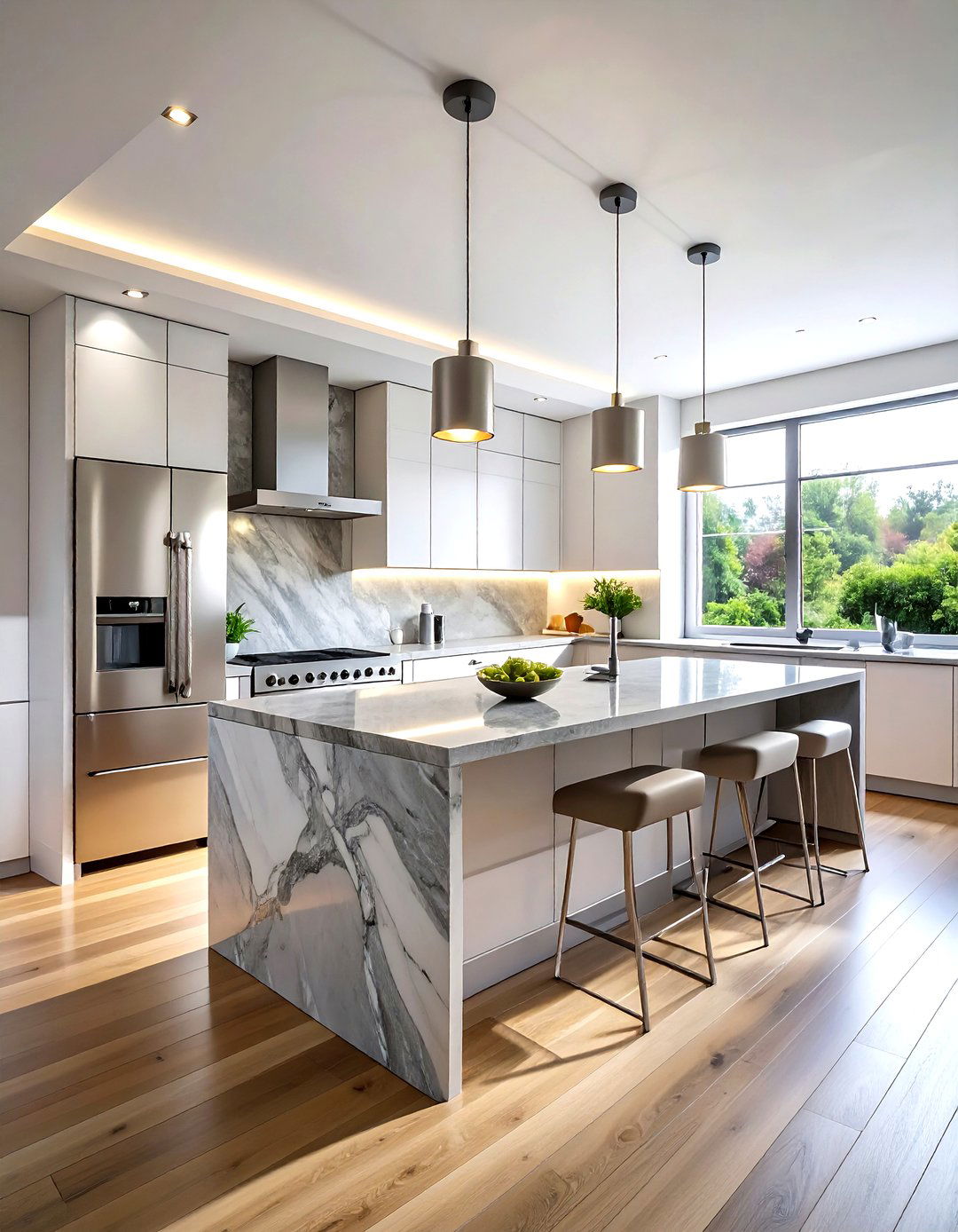 Modern L shaped kitchen with island - 30 L-shaped kitchen ideas