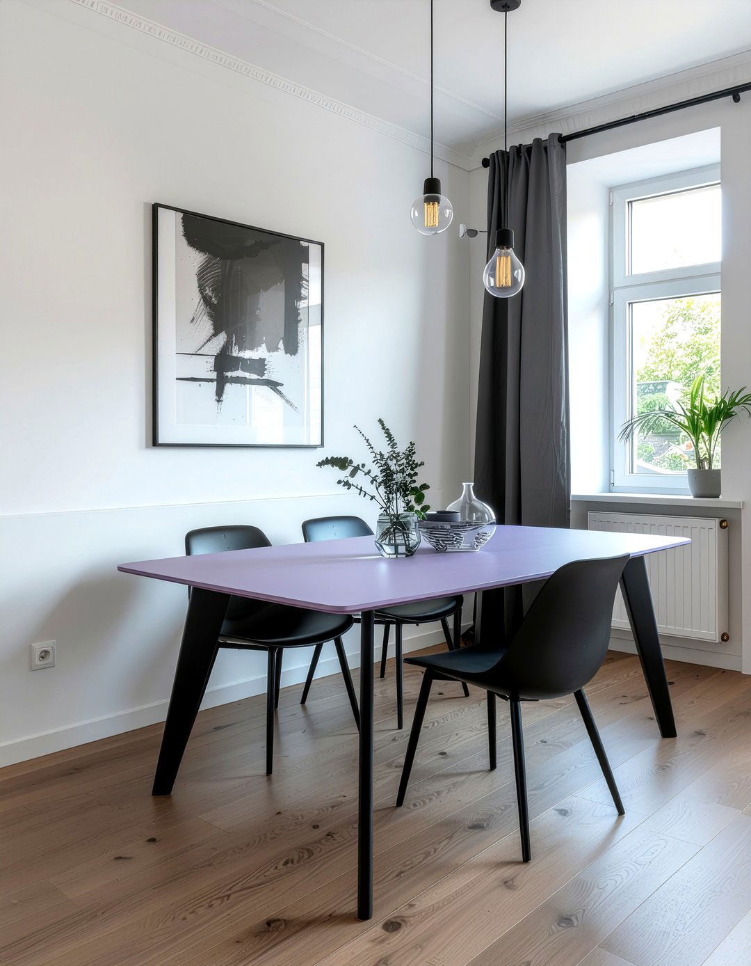 Modern Lavender Dining Table - 30 lavender dining room ideas