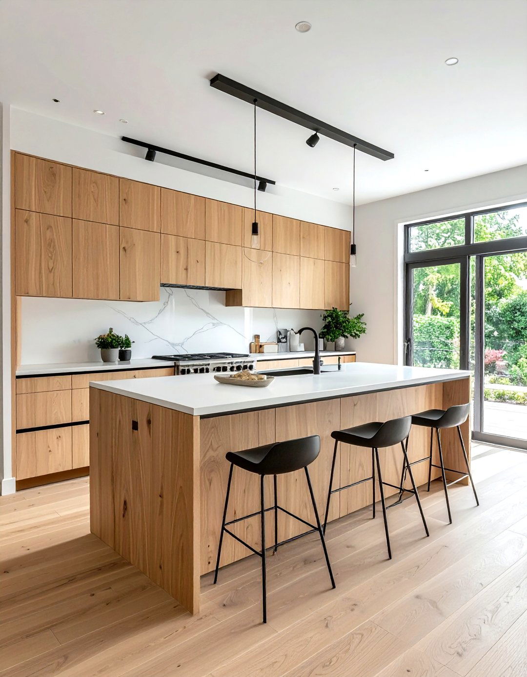 Modern Light Oak Kitchen - 30 wood kitchen ideas