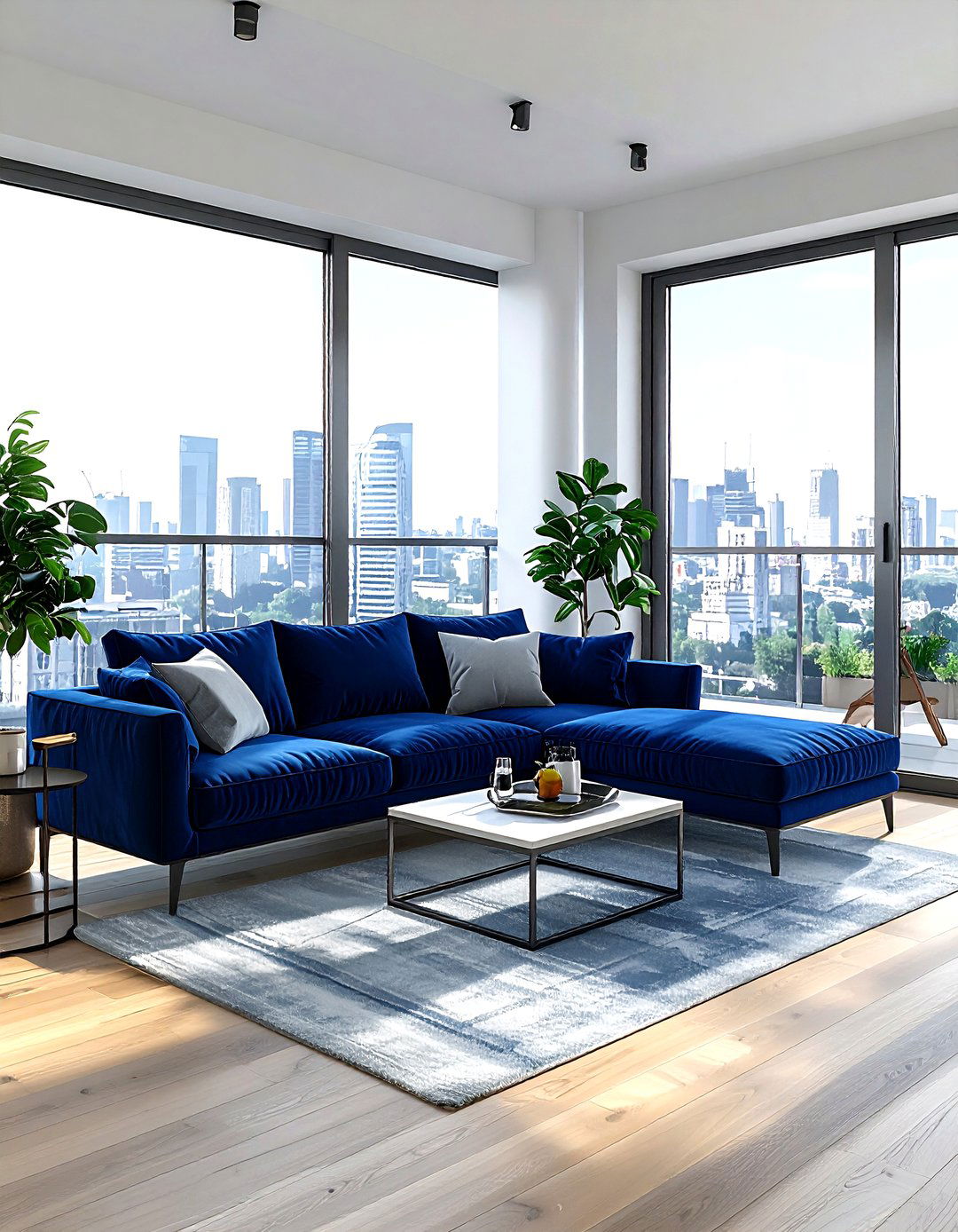 Modern Living Room With Balcony - 30 living room with terrace ideas