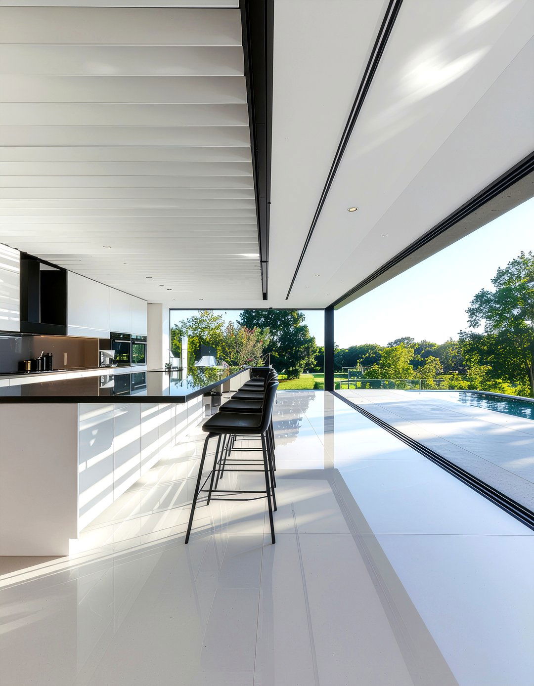 Modern Louvered Roof Kitchen - 30 covered outdoor kitchen ideas