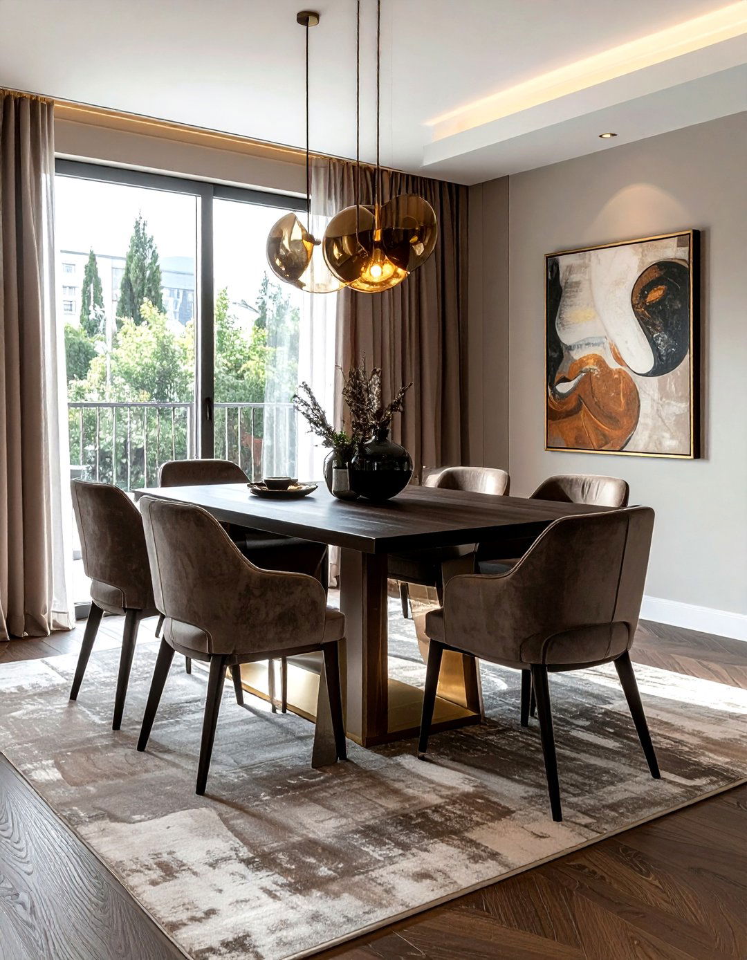 Modern Luxury Dining Room - 30 model home dining room ideas