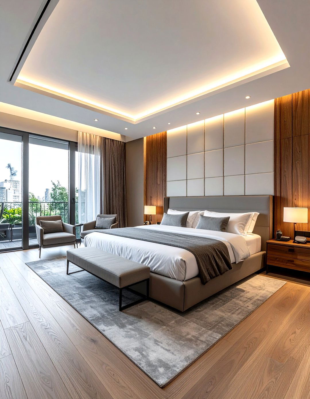 Modern Master Suite - 30 mansion bedroom ideas