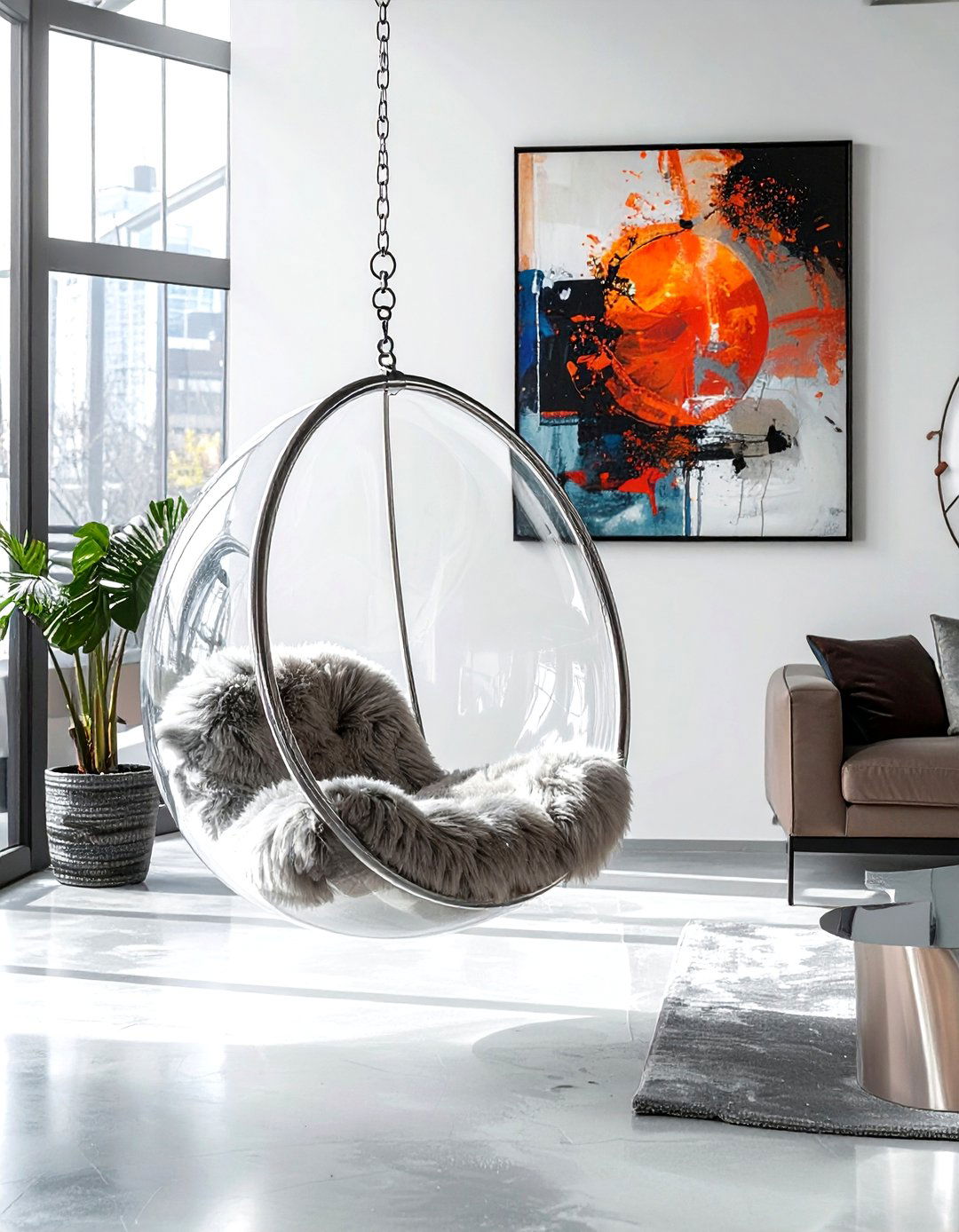 30 Trendy Living Room Hanging Chair Ideas for Ultimate Comfort