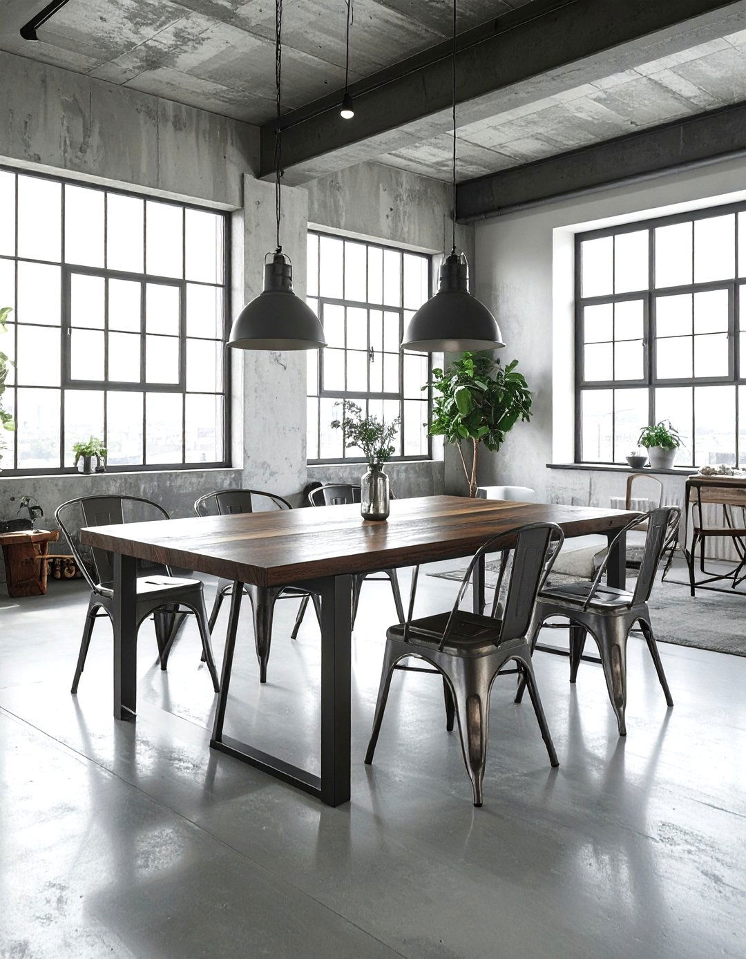 Modern Metal Ladderback - 30 ladderback dining chair ideas