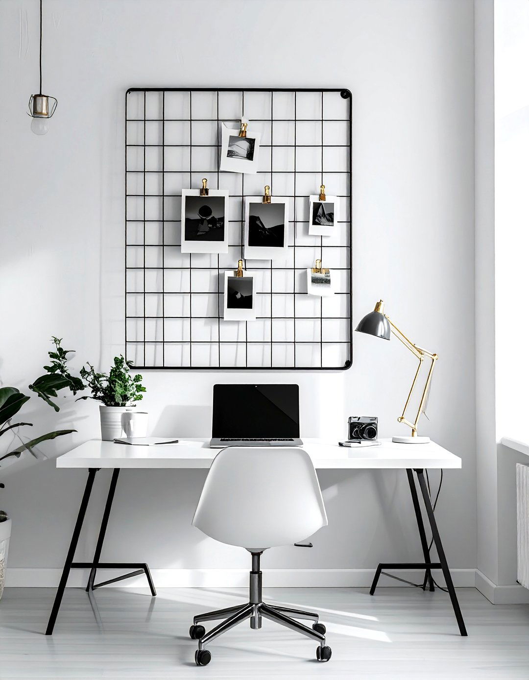 Modern Metal Photo Grid - 30 photo wall ideas