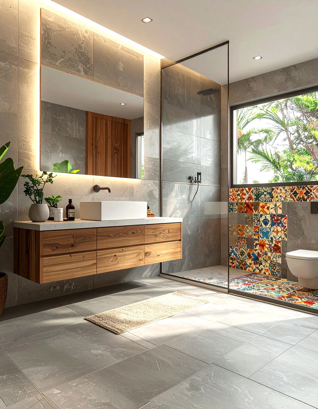 Modern Mexican Bathroom - 30 Mexican tile bathroom ideas