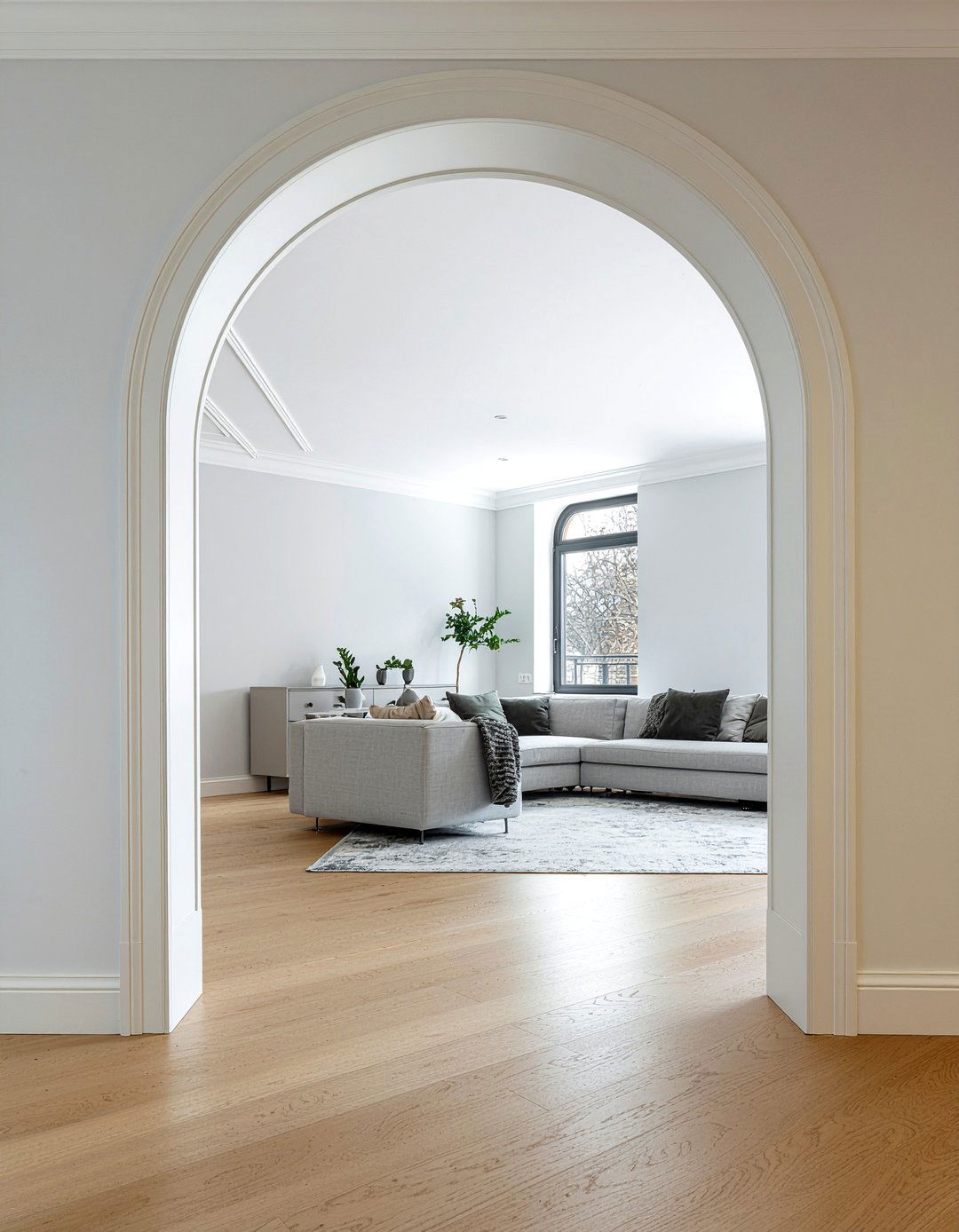 Modern Minimalist Archway - 30 living room archway ideas