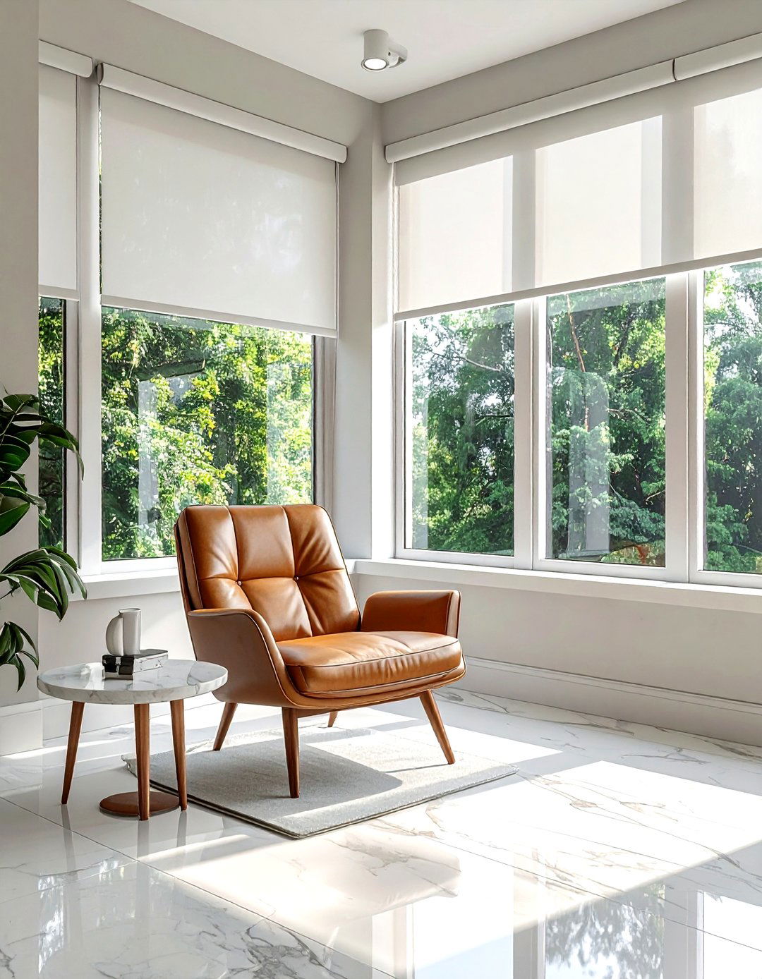 Modern Minimalist Bay Window - 30 living room bay window ideas