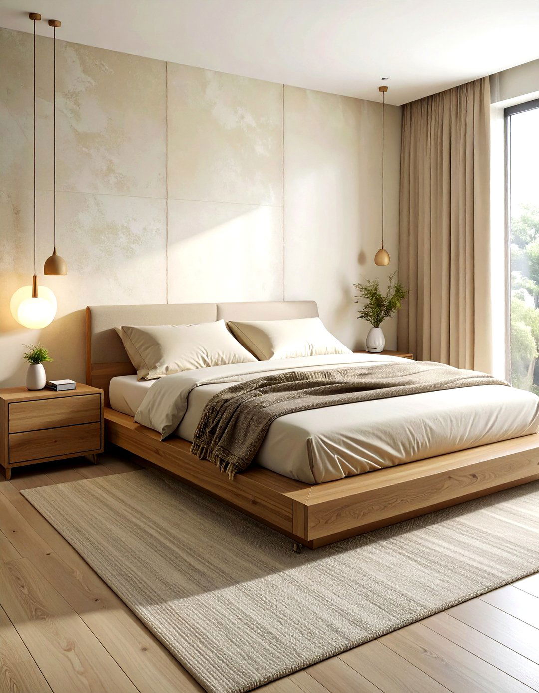Modern Minimalist Beige Bedroom - 30 minimalist beige bedroom ideas