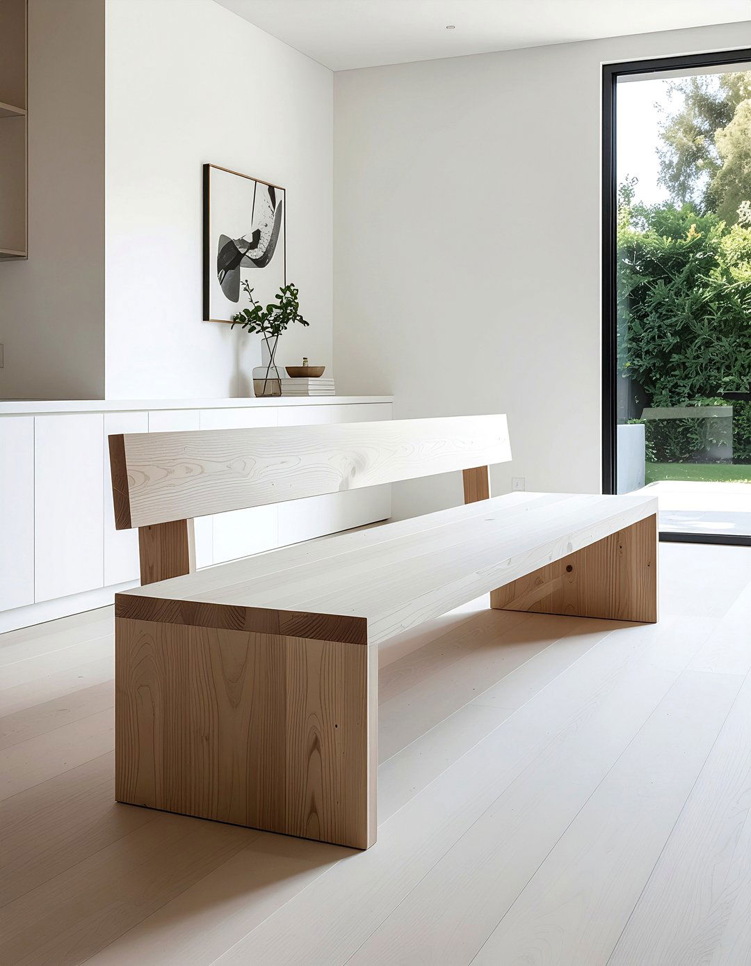 Modern Minimalist Bench - 30 backless dining bench ideas