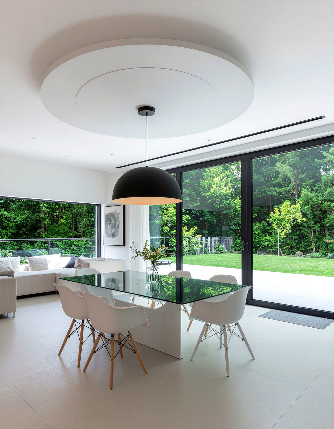 Modern Minimalist Ceiling Medallion - 30 dining room ceiling medallion ideas