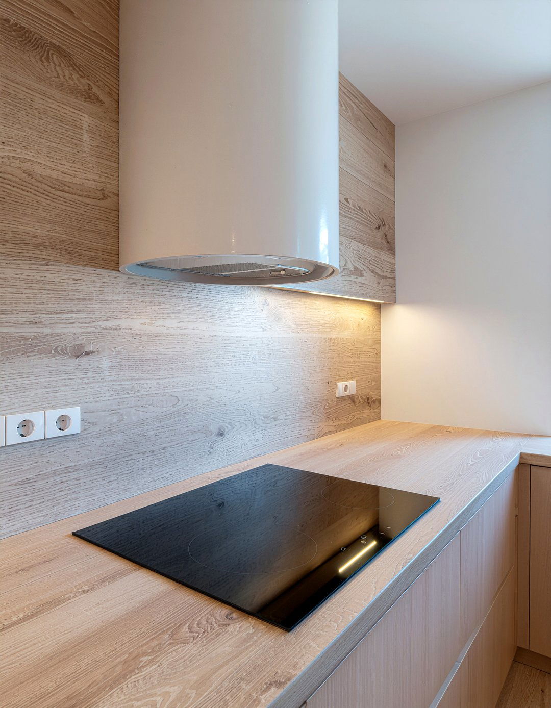 Modern Minimalist Chimney Hood - 30 chimney hood kitchen ideas