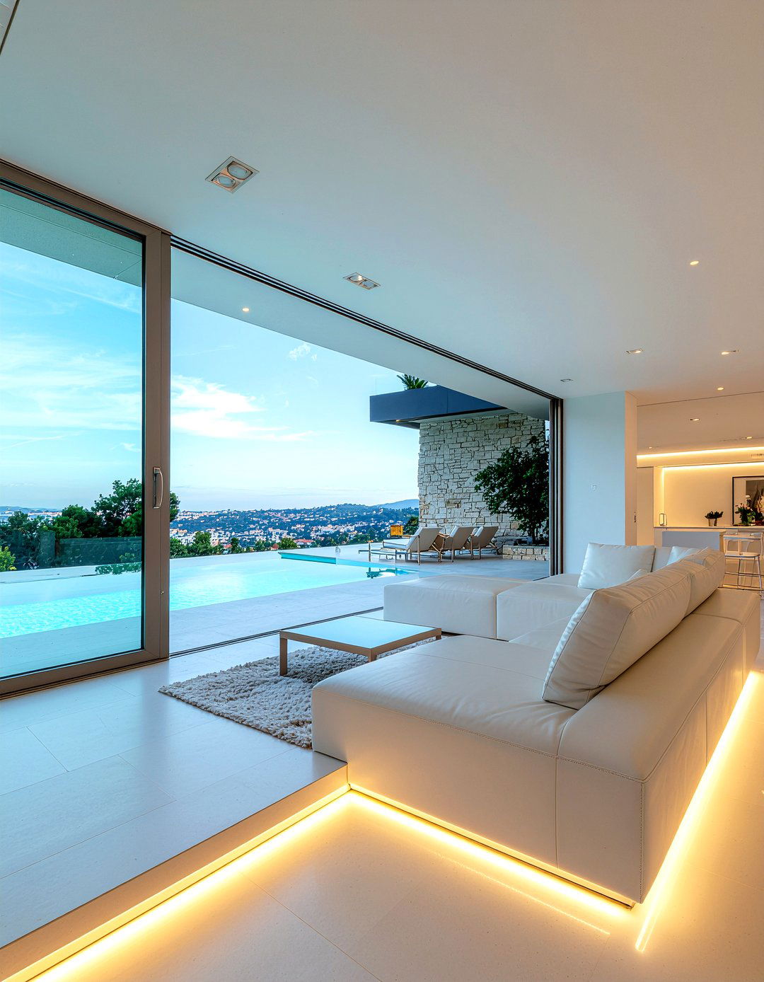 Modern Minimalist Conversation Pit - 30 living room conversation pit ideas