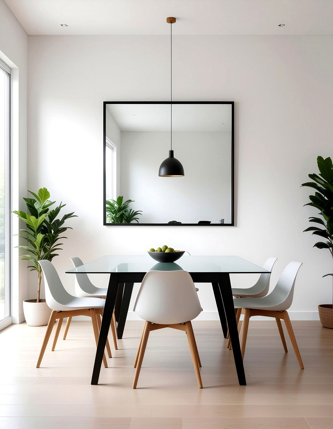 Modern Minimalist Dining Mirror - 30 dining room mirror ideas