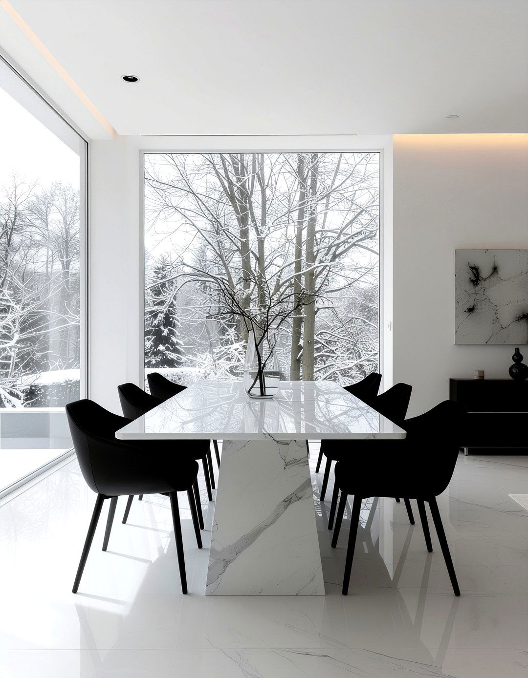 Modern Minimalist Dining Room - 30 dining room charm ideas