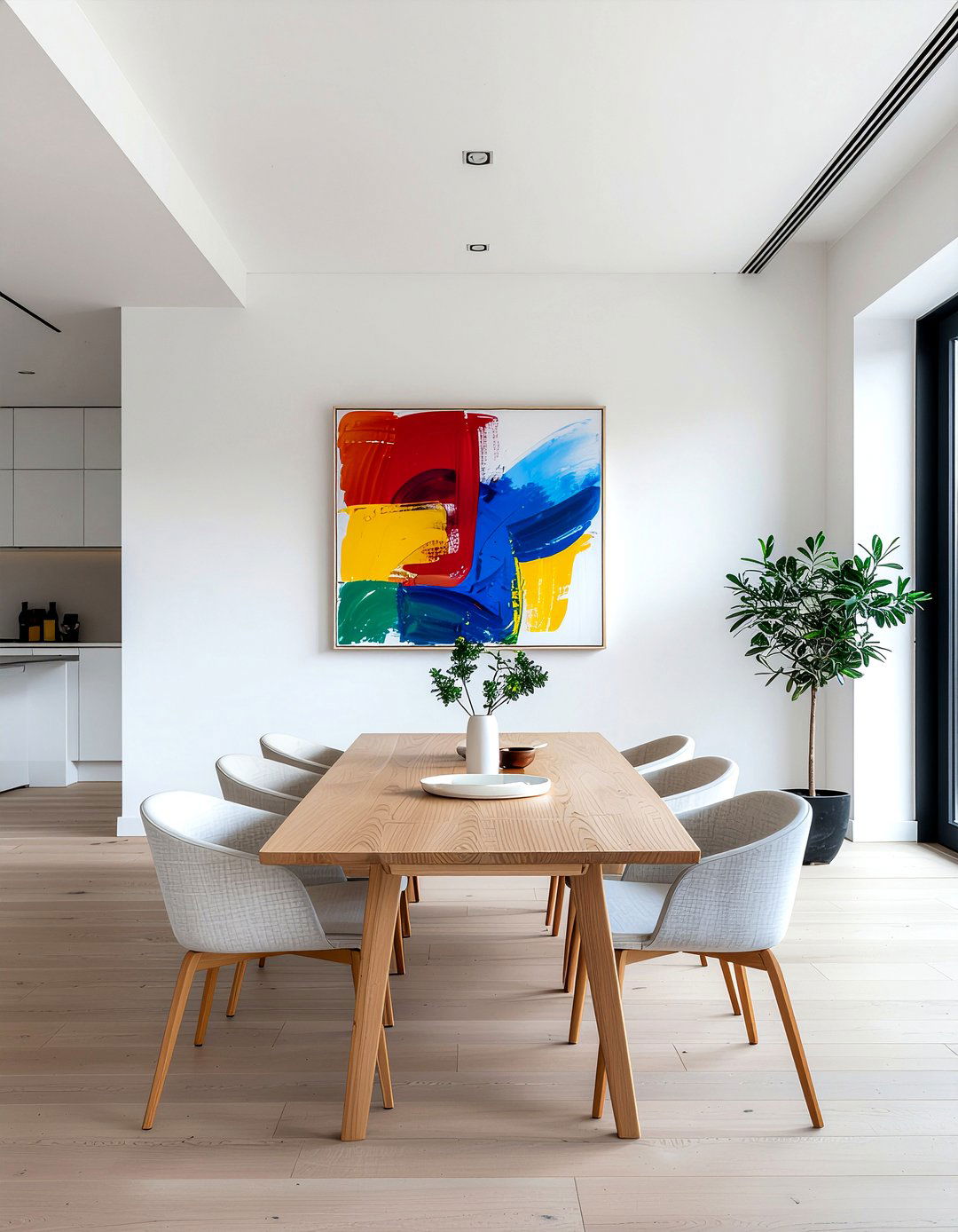 Modern Minimalist Dining Room - 30 polished dining room ideas