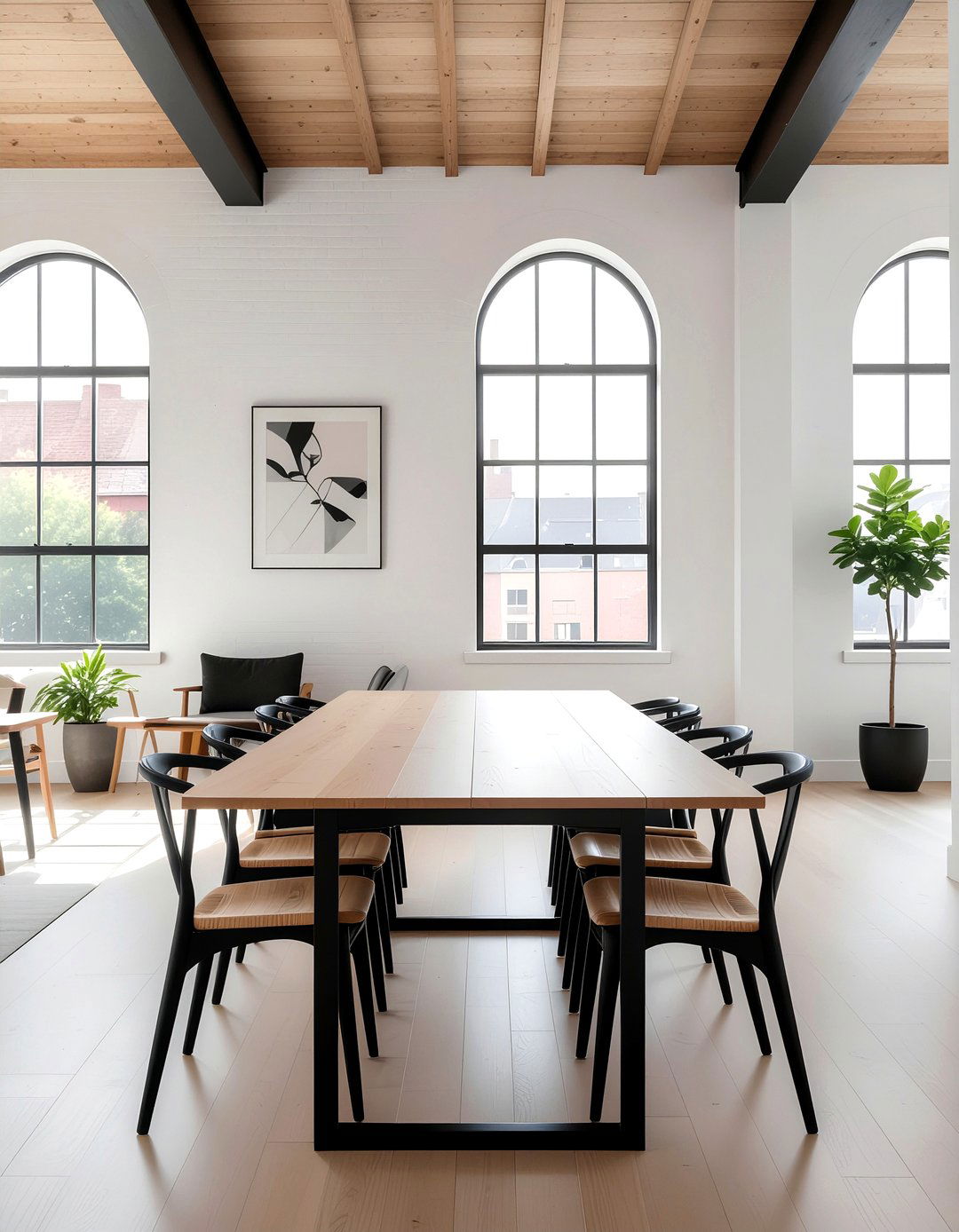 Modern Minimalist Dining Table - 30 dining room seating for 10 ideas