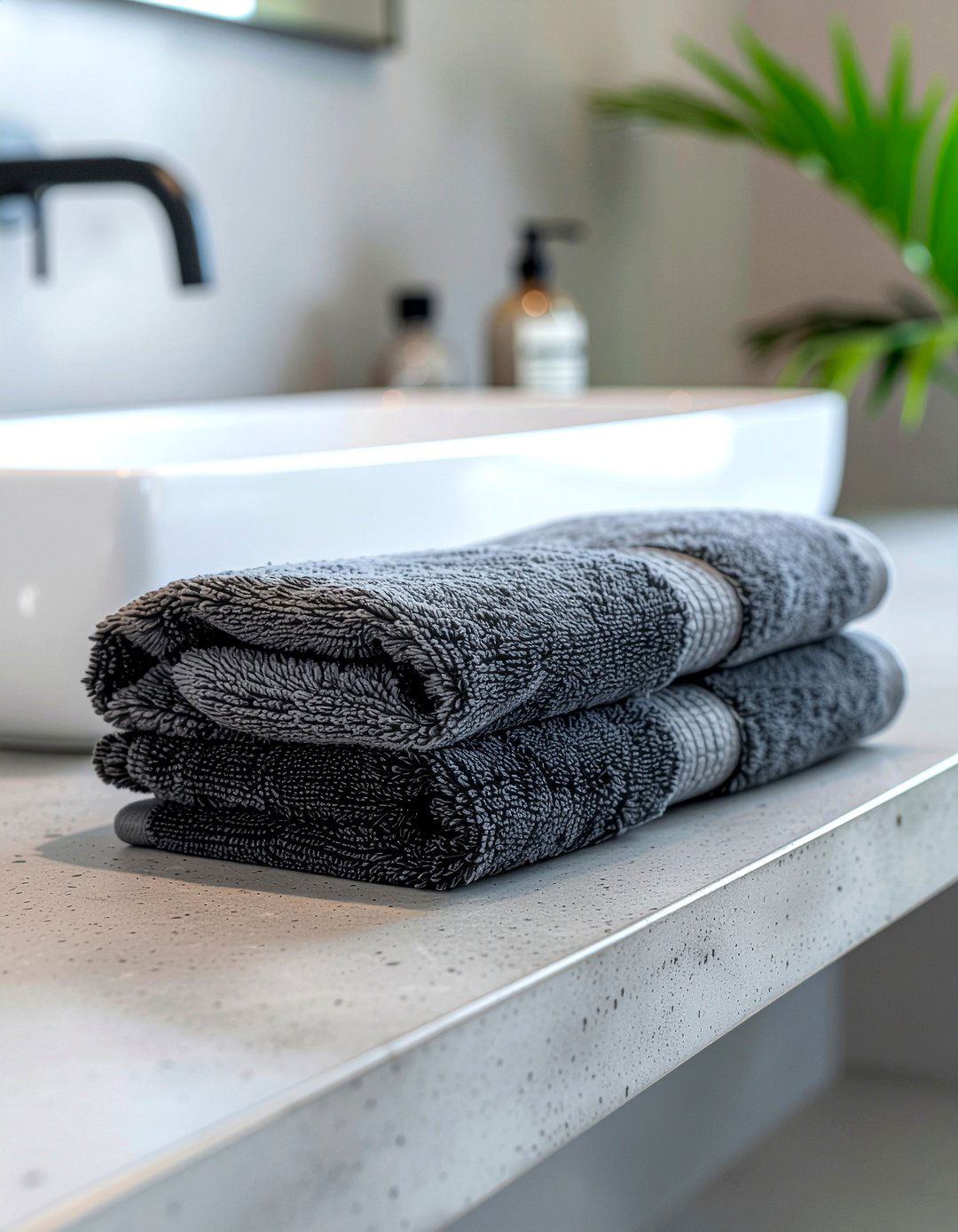 Modern Minimalist Fold - 30 bathroom towel folding ideas