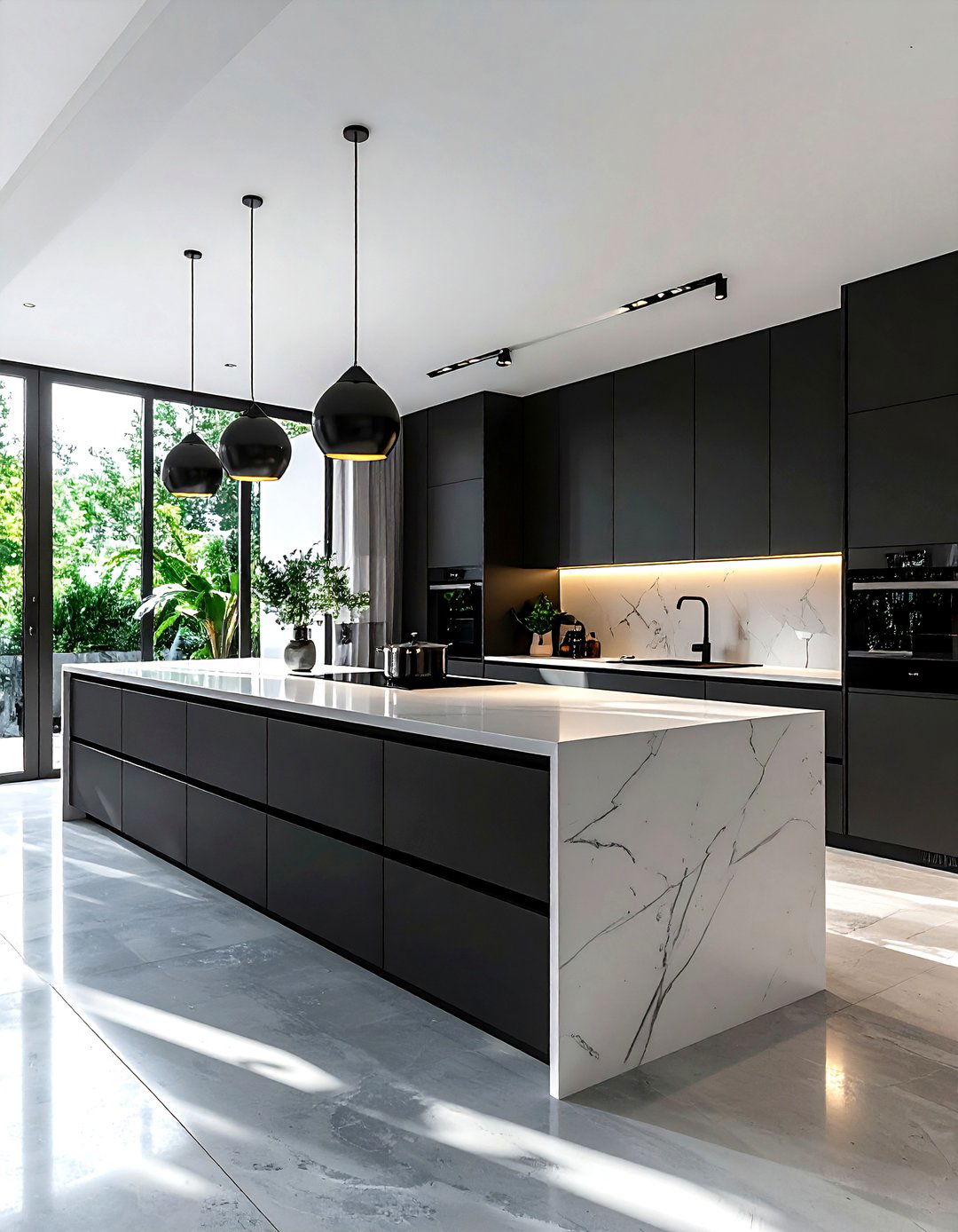 Modern Minimalist Kitchen - 30 kitchen furniture layout