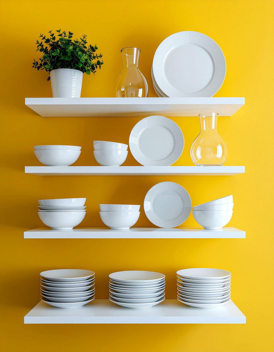 Modern Minimalist Kitchen Shelf - 30 kitchen shelf decor ideas